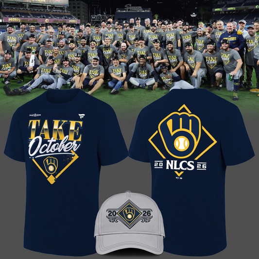 Milwaukee Brewers 2026 Division Series Champions Distressed Locker Room Take October T-Shirt