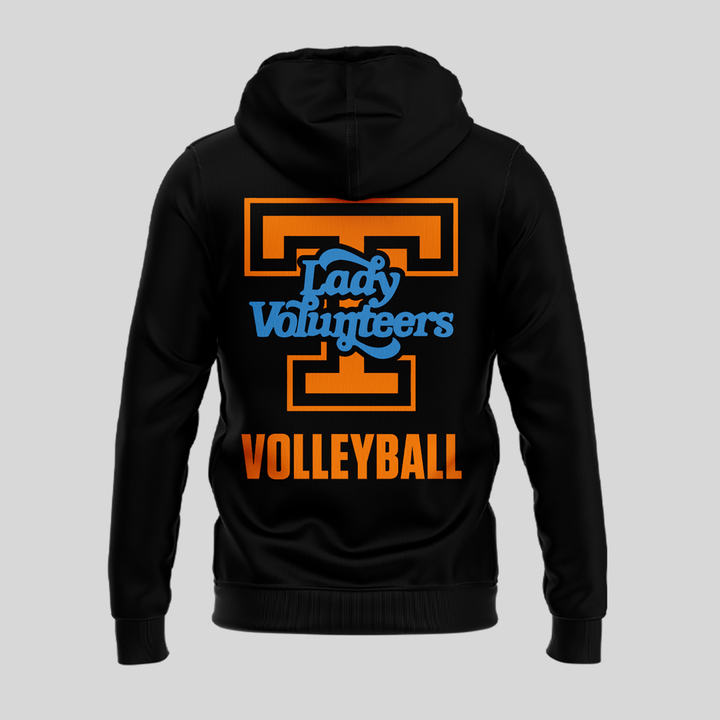 Tennessee Lady Volunteers volleyball Dark Mode Hoodie