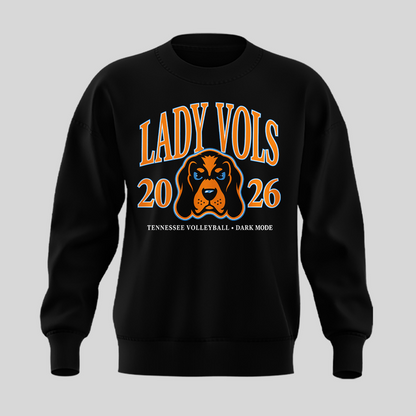 Tennessee Lady Volunteers volleyball Dark Mode SWEATSHIRT