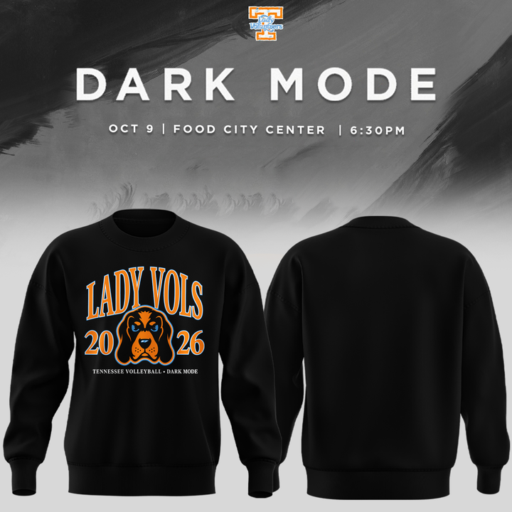 Tennessee Lady Volunteers volleyball Dark Mode SWEATSHIRT