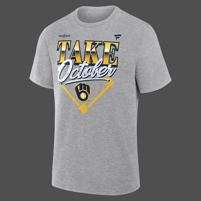 Milwaukee Brewers 2026 Division Series Champions Distressed Locker Room Take October T-Shirt