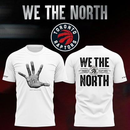 Toronto Raptors We The North Hand Graphic T-Shirt - Retro NBA Basketball Tee