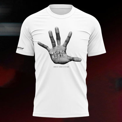 Toronto Raptors Double-Sided Basketball Graphic Tee - We The North White T-Shirt