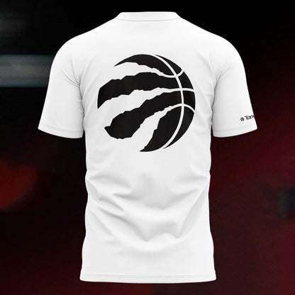Toronto Raptors Double-Sided Basketball Graphic Tee - We The North White T-Shirt