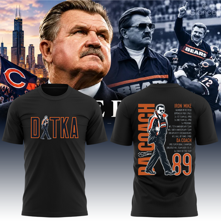 Mike Ditka Chicago Bears In Loving Memory Limited Edition T-Shirt