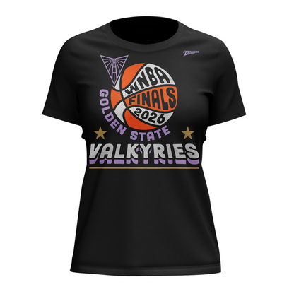 05.(Women's)Limited edition Golden State Valkyries 2026 WNBA Finals T-Shirt- Black