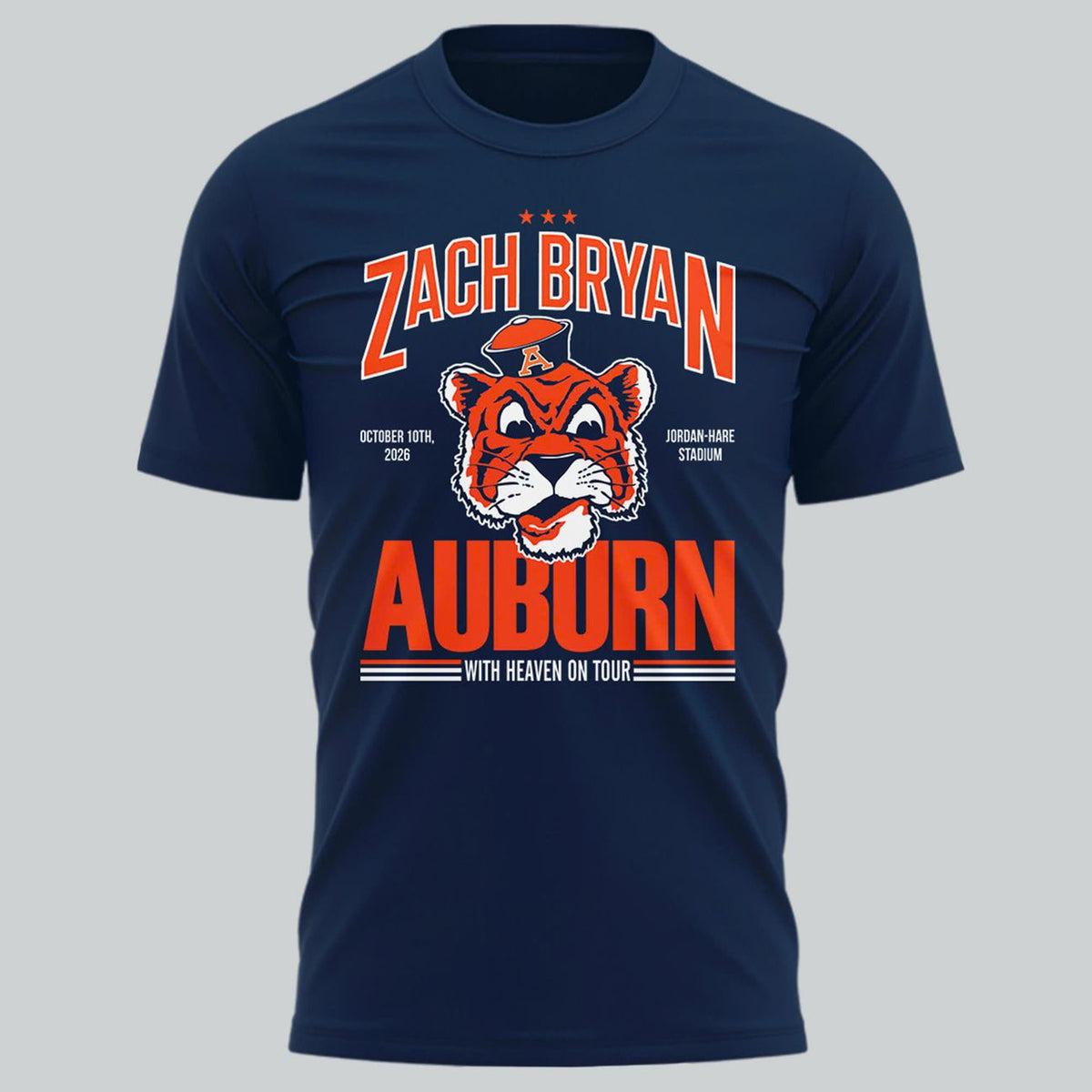 Special 2026 Zach Bryan x Auburn Football T-Shirt
