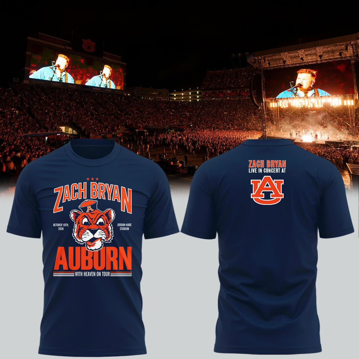 Special 2026 Zach Bryan x Auburn Football T-Shirt