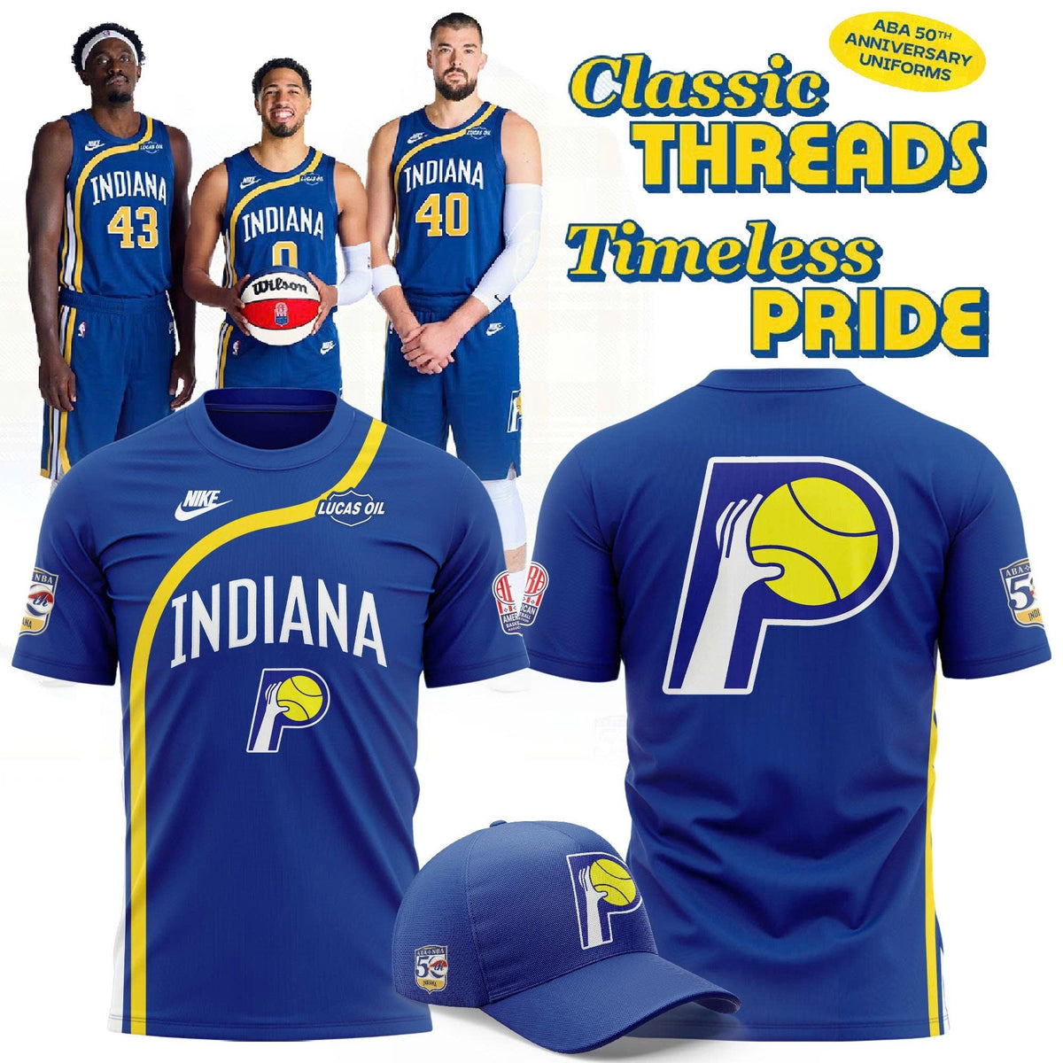 Indiana Pacers ABA Classic Edition T-shirt