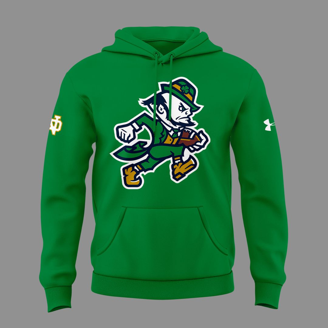 Green Hoodie Notre Dame Football - Go Irish Hoodie