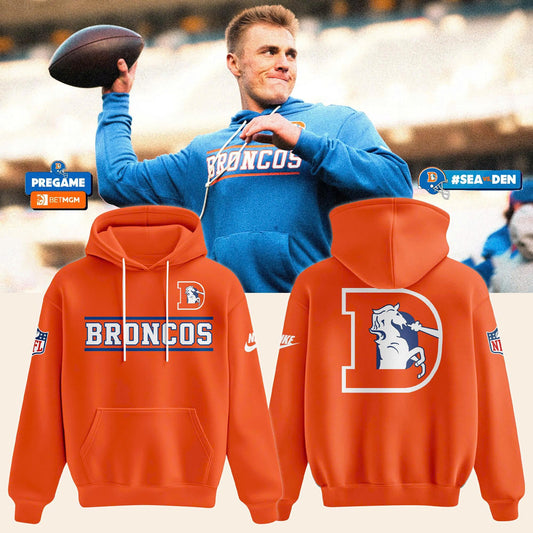 Unisex Orange Denver Broncos 2026 Throwback Sideline hoodie