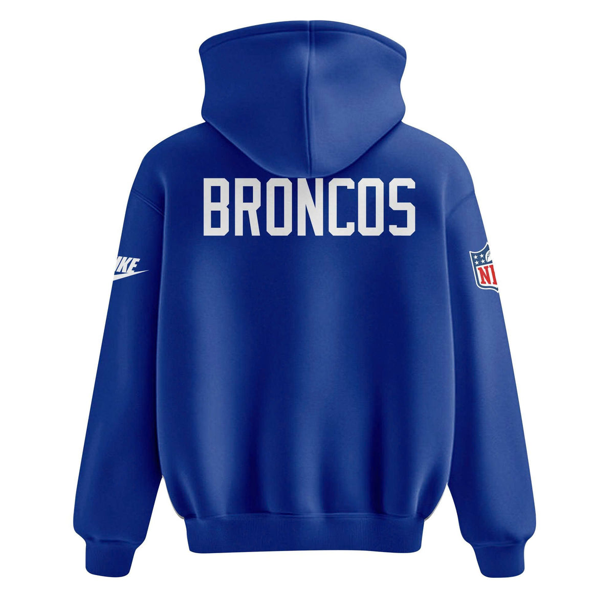 Unisex Royal Blue Denver Broncos 2025 Throwback Sideline hoodie