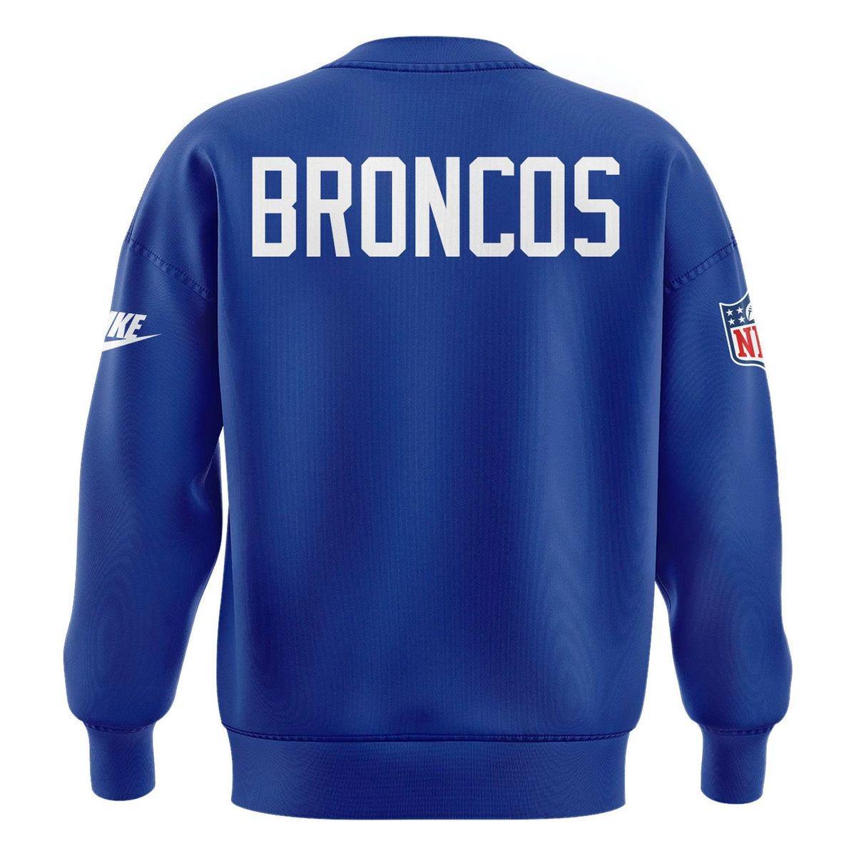 Unisex Royal Blue Denver Broncos 2025 Throwback Sweatshirt