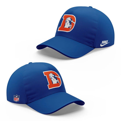 Unisex Royal Blue Denver Broncos 2025 Throwback Sideline hoodie