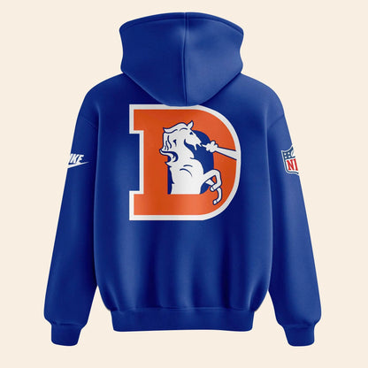 Unisex Royal Blue Denver Broncos 2026 Throwback hoodie