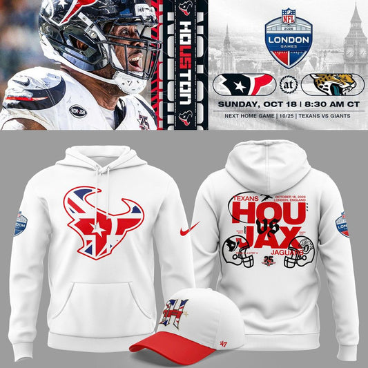 Houston Texans 2026 London Matchup Merch Capsule Hoodie