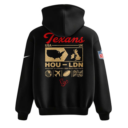 Black Houston Texans 2026 London Game Limited Hoodie