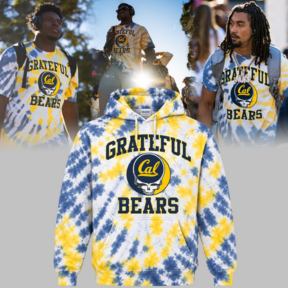 New Hoodie Blue & Gold Cal Football x Grateful Dead