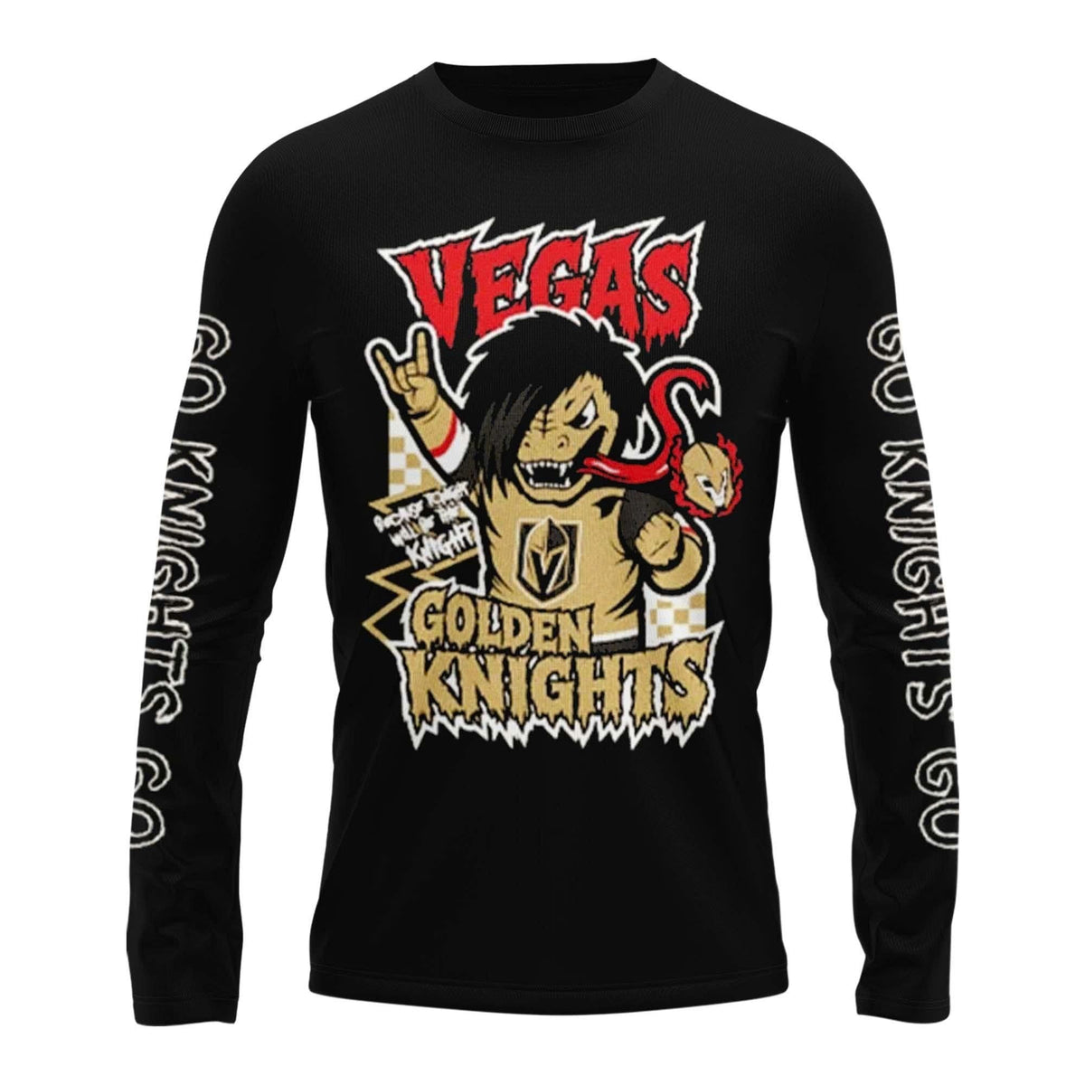 Limited Edition 2026 Vegas Golden Knights "When We Were Emo" Long Sleeve Shirt