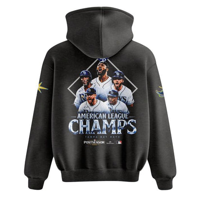 (Adult & Kids) Tampa Bay Rays 2026 American League Champions Front & Back Graphic Hoodie