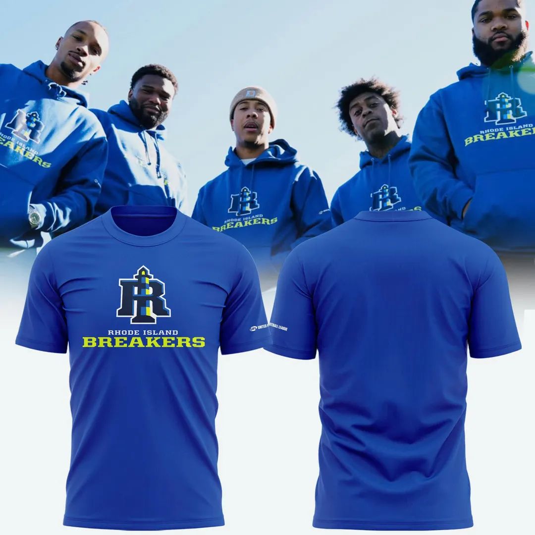 Rhode Island Breakers Primary Logo Official T-Shirt