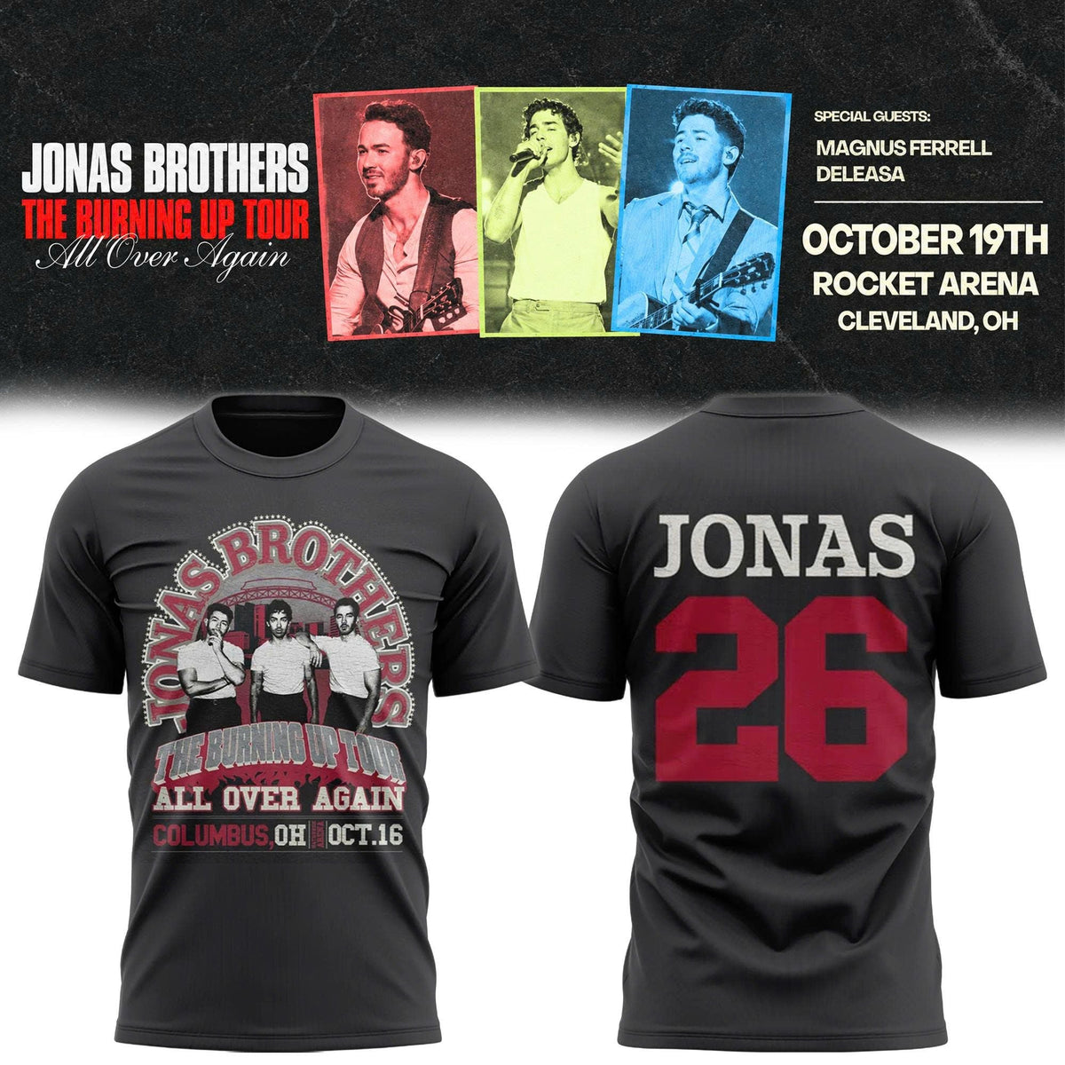 The Burning Up Tour All Over Again 2026 in Columbus, OH T-shirt