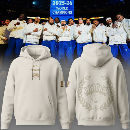 Unisex White New York Knicks 2026 Champions Night "The Champs" Hoodie