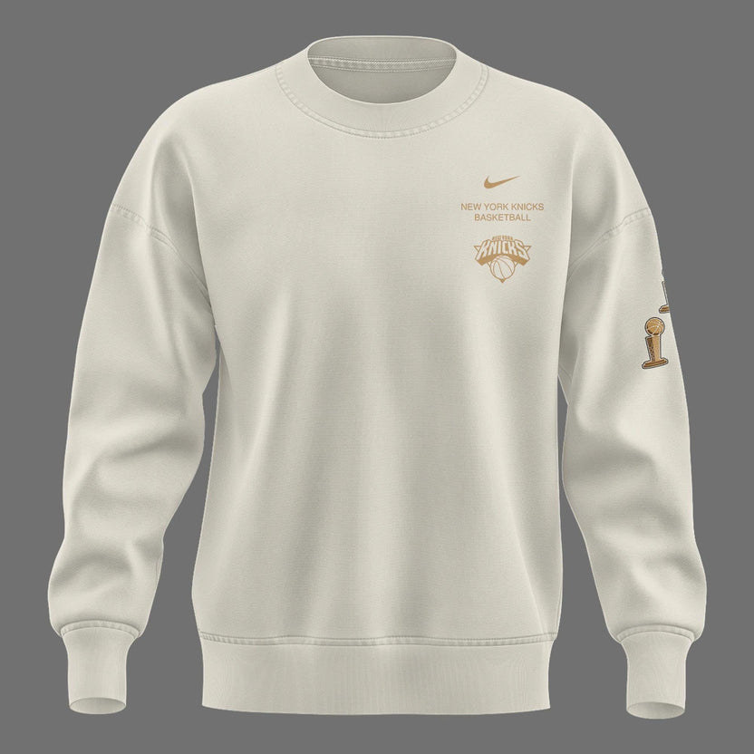 Unisex White New York Knicks 2026 Champions Night Sweatshirt