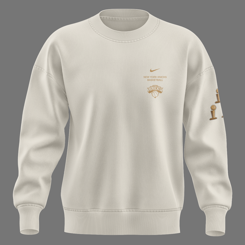 Unisex White New York Knicks 2026 Champions Night Sweatshirt