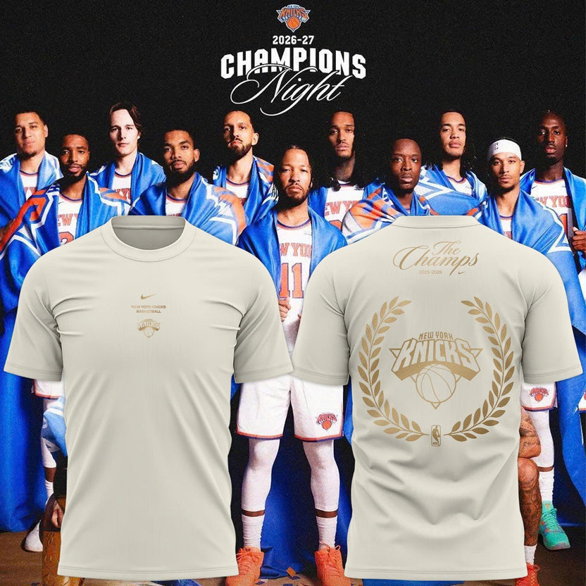 Unisex White New York Knicks 2026 Champions Night T-Shirt
