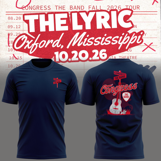 Limited Edition Ole Miss x Congress The Band Tshirt 2026