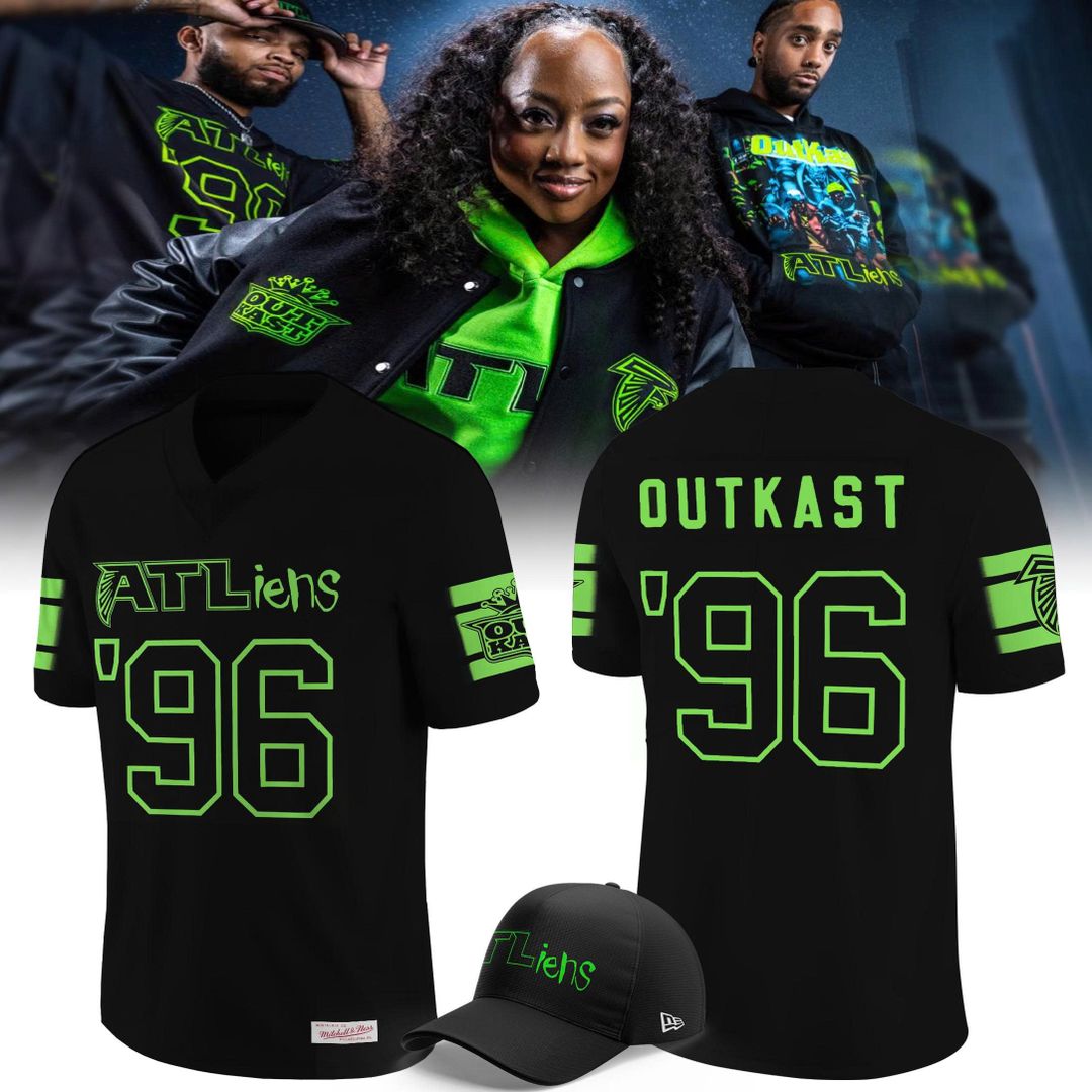 OutKast x Atlanta Falcons ATLiens 30th Anniversary Mitchell & Ness Jersey