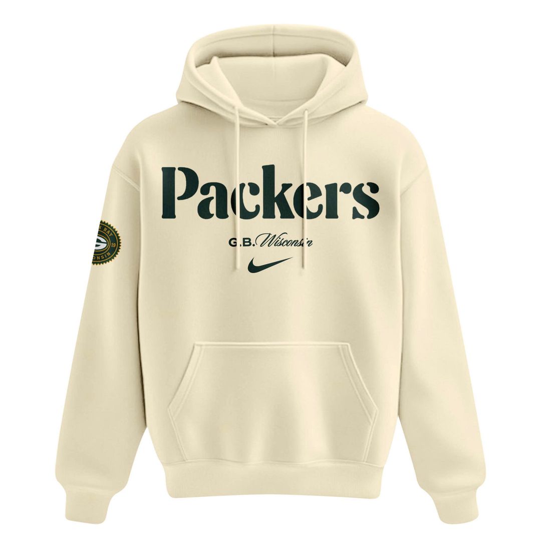 Coach Matt LaFleur Cream Green Bay Packers 2026 Hoodie