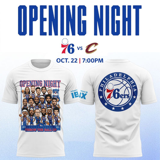 Philly 76ers Opening Night 2026 T-shirt