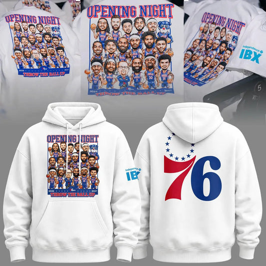Hoodie Team Print "Opening Night" Philadelphia 76ers