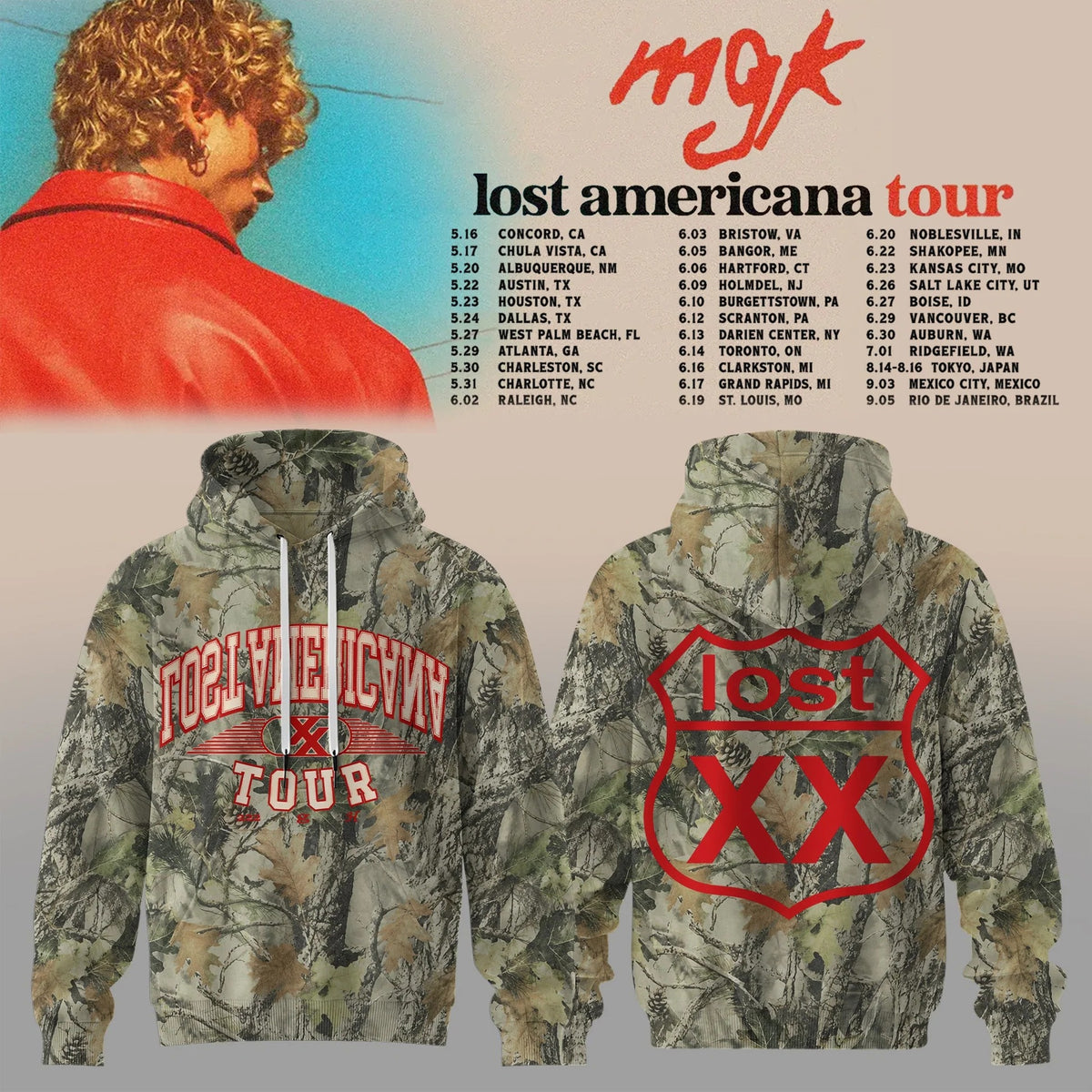 MGK Lost Americana Tour 2026 Limited Edition Hoodie V3