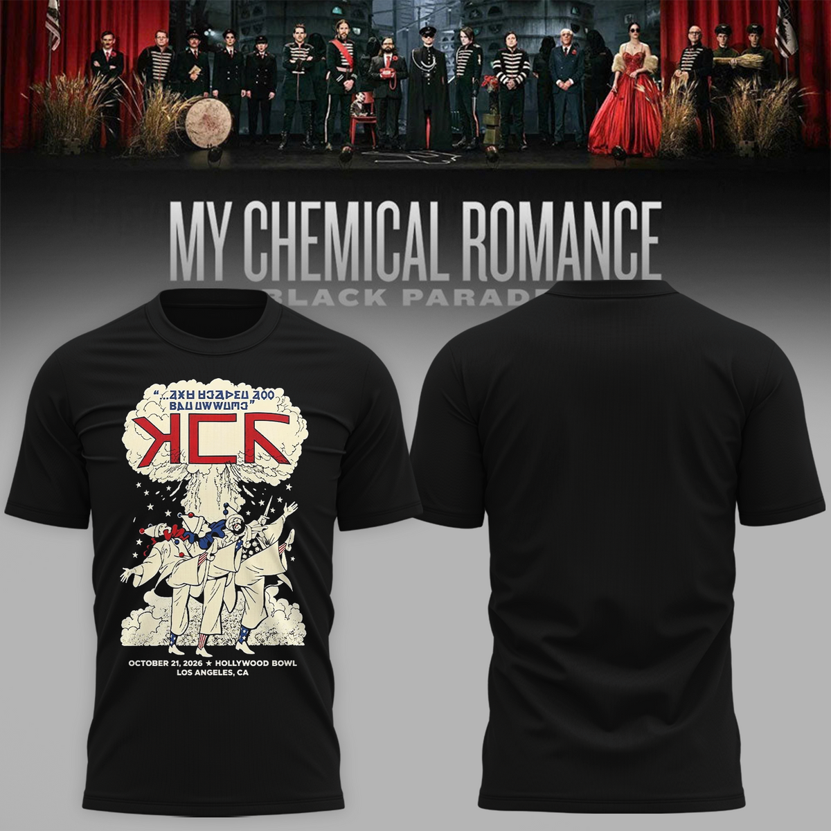 My Chemical Romance Los Angeles CA 2026 Merch Live At Hollywood Bowl October 2026