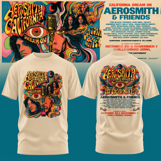 Aerosmith California Dream On Tour T-Shirt V1