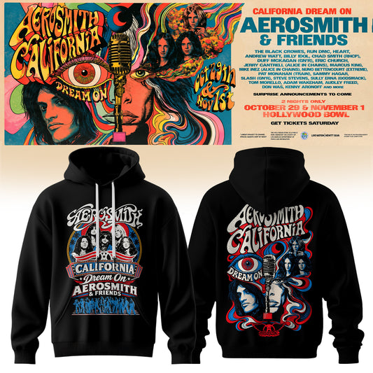 Aerosmith California Dream On Tour Hoodie V2
