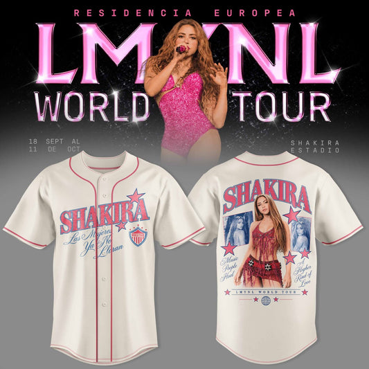 SHKR Residencia Europea World Tour Graphic Baseball Jersey 3D AOP V2