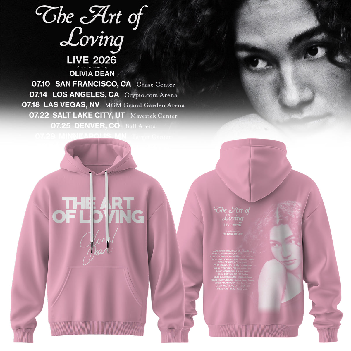 OLIVIA DEAN “THE ART OF LOVING” HOODIE COLLECTION IS HERE