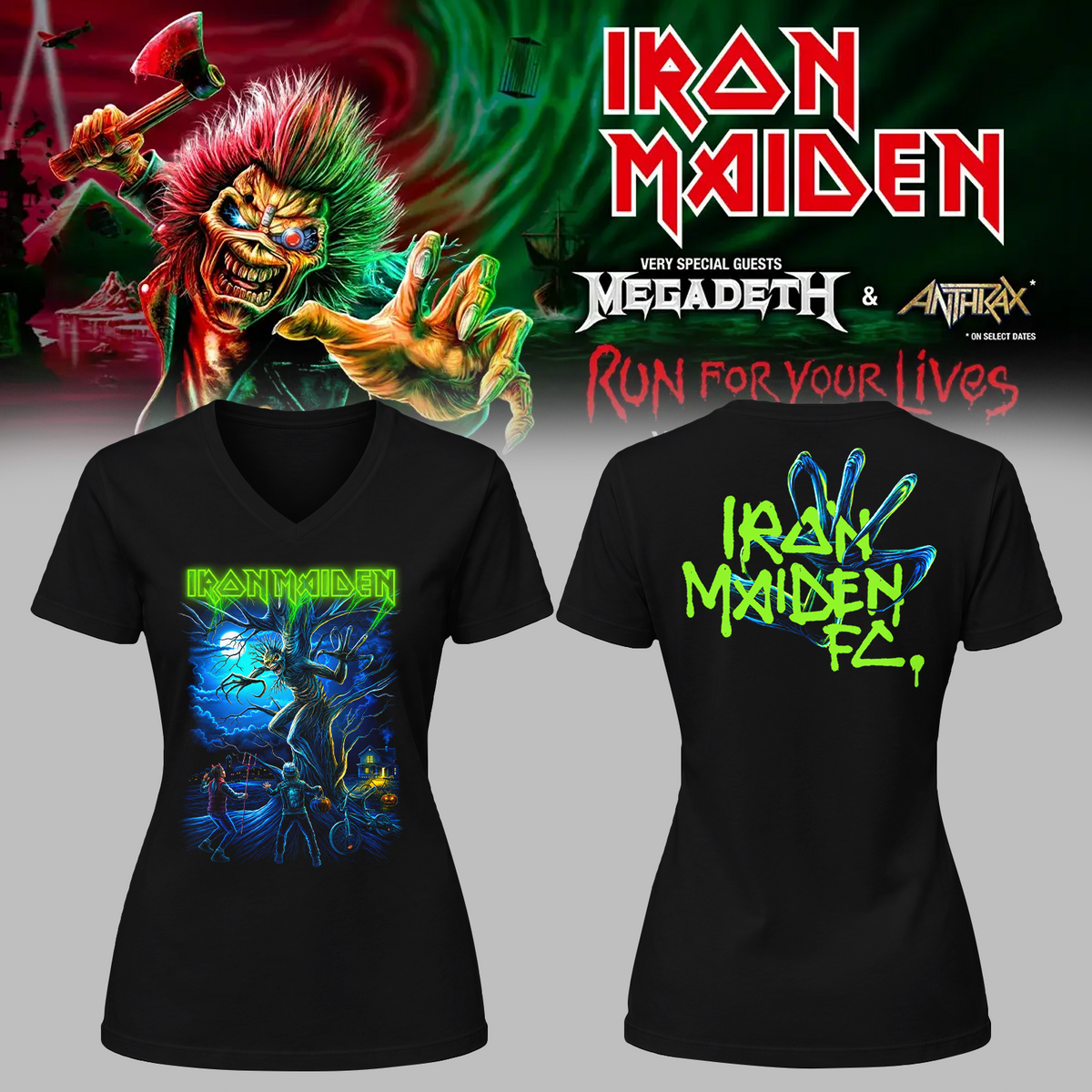 Iron Maiden Costa Rica 2026 Event V-neck