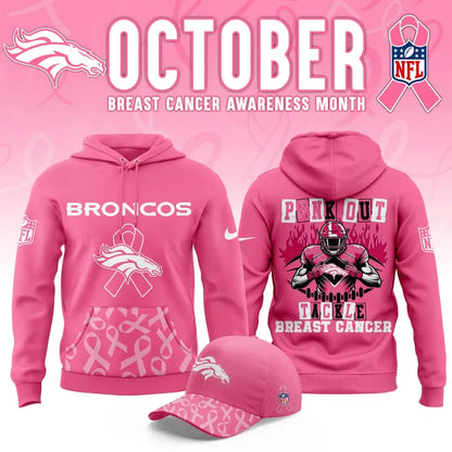Denver Broncos '' OCTOBER BREAST CANCER AWARENESS MONTH '' Hoodie 2025