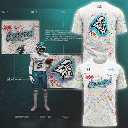 Special New Coastal Football Uniform t-shirt