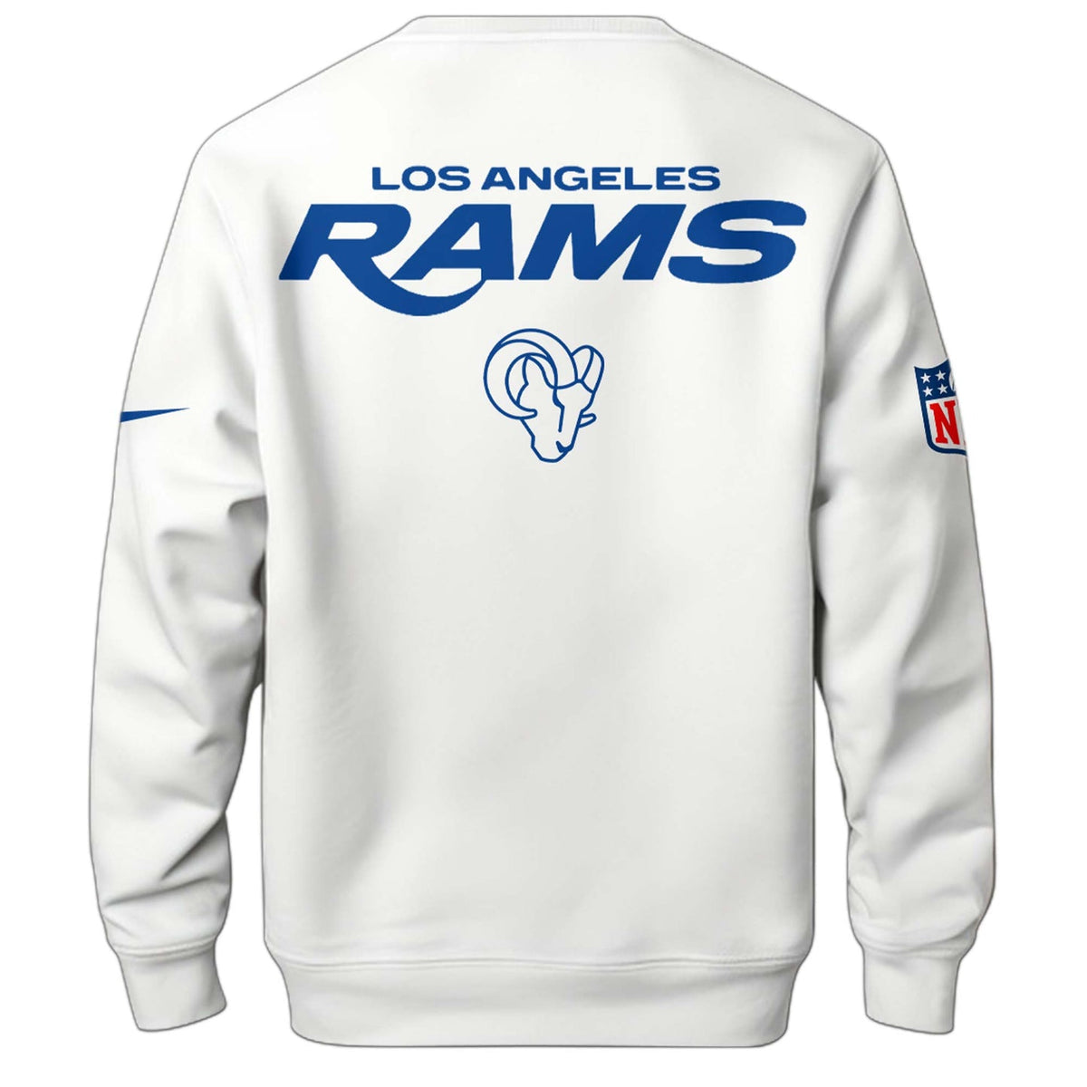 LAR Rams Classic Sol White Sweatshirt