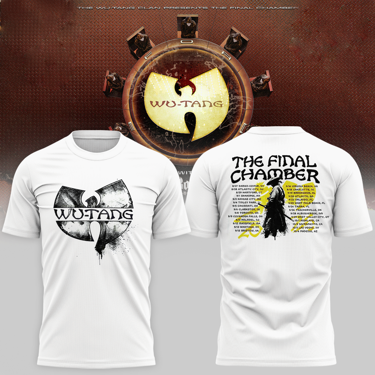 he Final Chamber 2026 North America Tour Merch The Samurai White T-Shirt