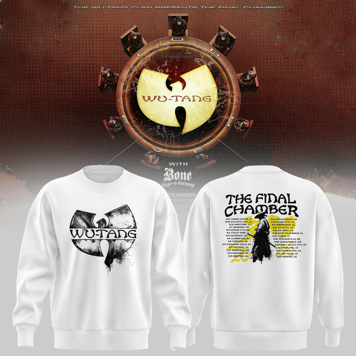 The Final Chamber 2026 North America Tour Merch The Samurai White Sweatshirt