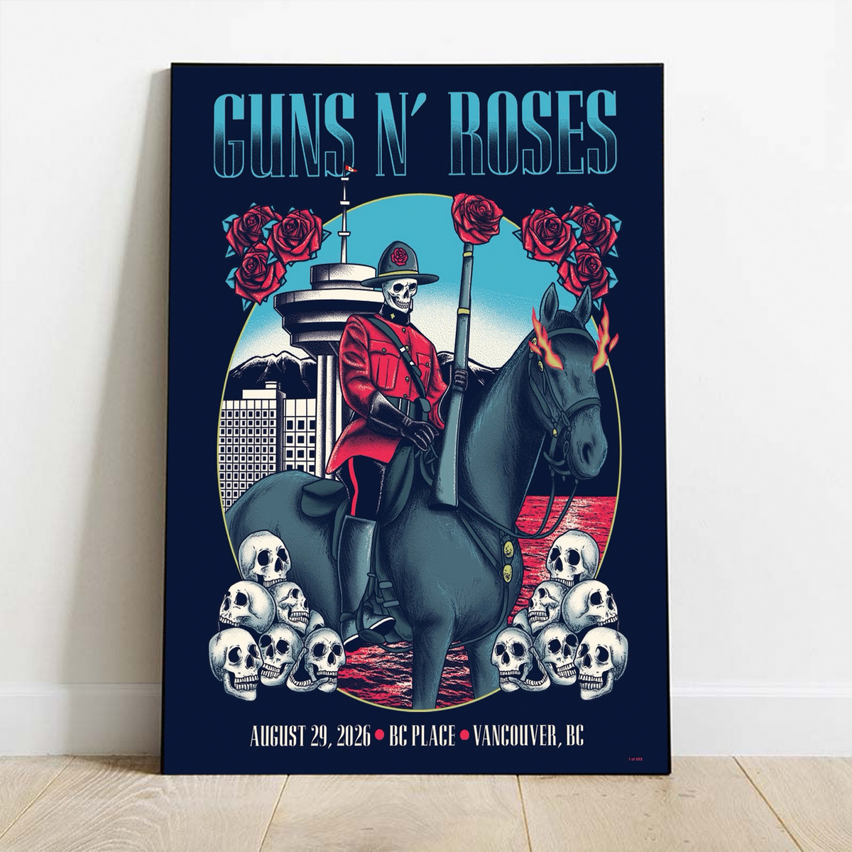 Limited Edition Guns N’ Roses Tour 2026 poster