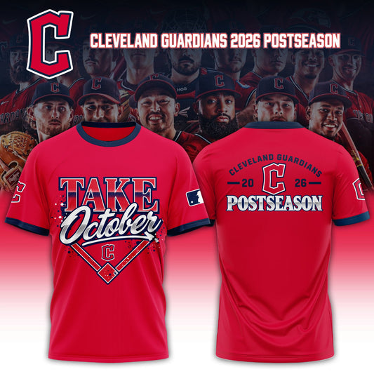 Limited Edition Cleveland Guardians Division Series Champions Distressed Locker Room Take October T-shirt