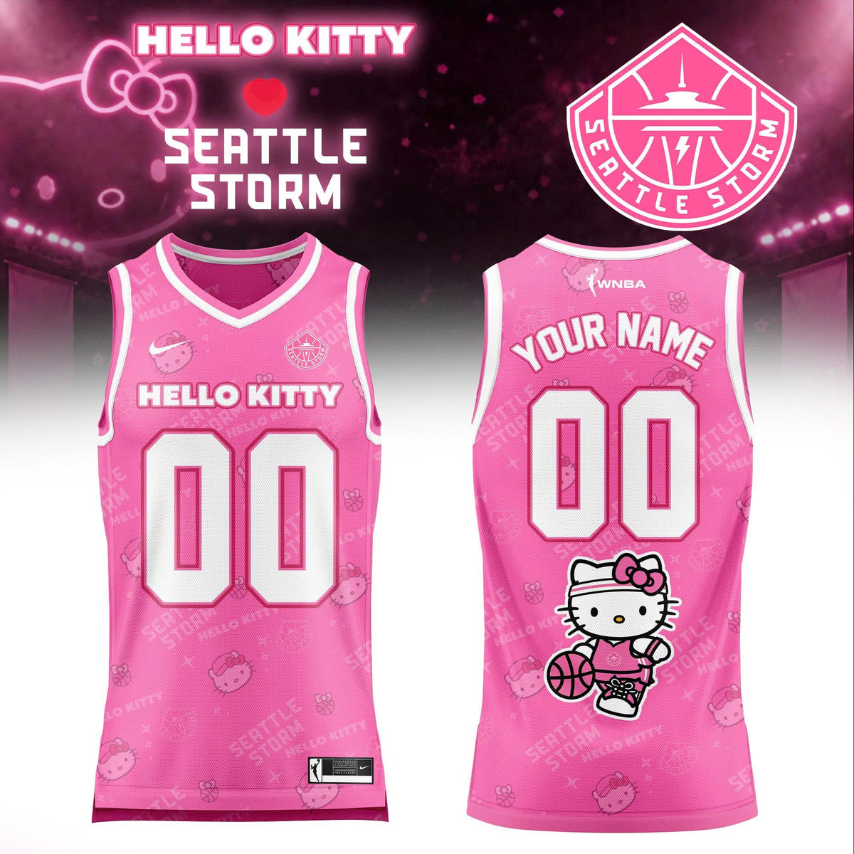 WNBA x Hello Kitty Game Day 2026 Limited Edition Basketball Jersey